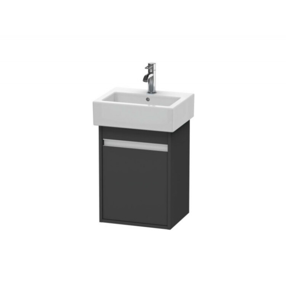 Тумба под раковину, Duravit, Ketho, шгв 400*320*550, петли-справа, раковина-необходимо заказать, цвет-графит матовый