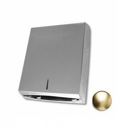 Диспенсер для бумажных полотенец, 3SC, Hotel & Hotel, ш 280, цвет-золото матовое (24 Кт)