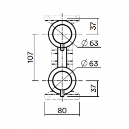 Внутренняя часть, Quadro design, FixKit, назначение-смеситель для душа, золото розовое (Rose Gold, Oro Rosa, Pink Gold)