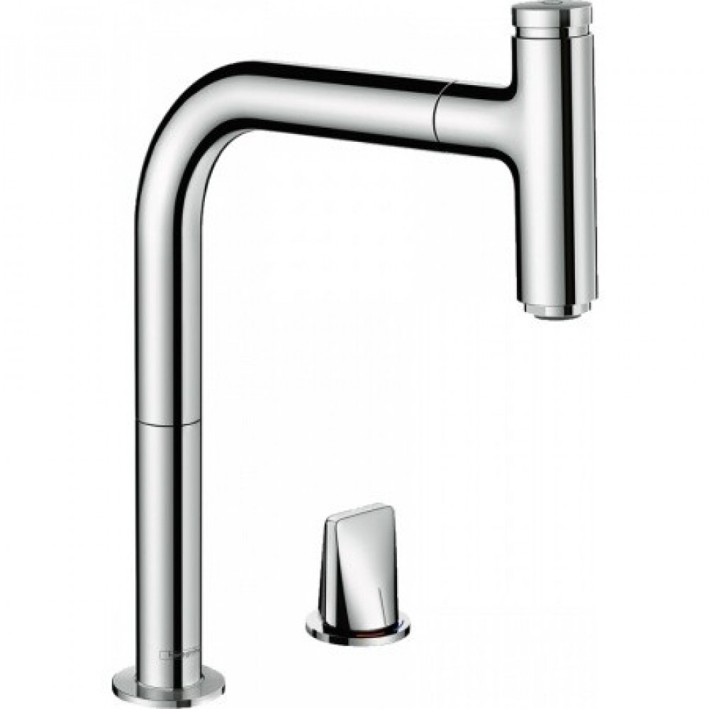 Смеситель для кухни, Hansgrohe, Metris Select M71, Eco, sBox, цвет-хром