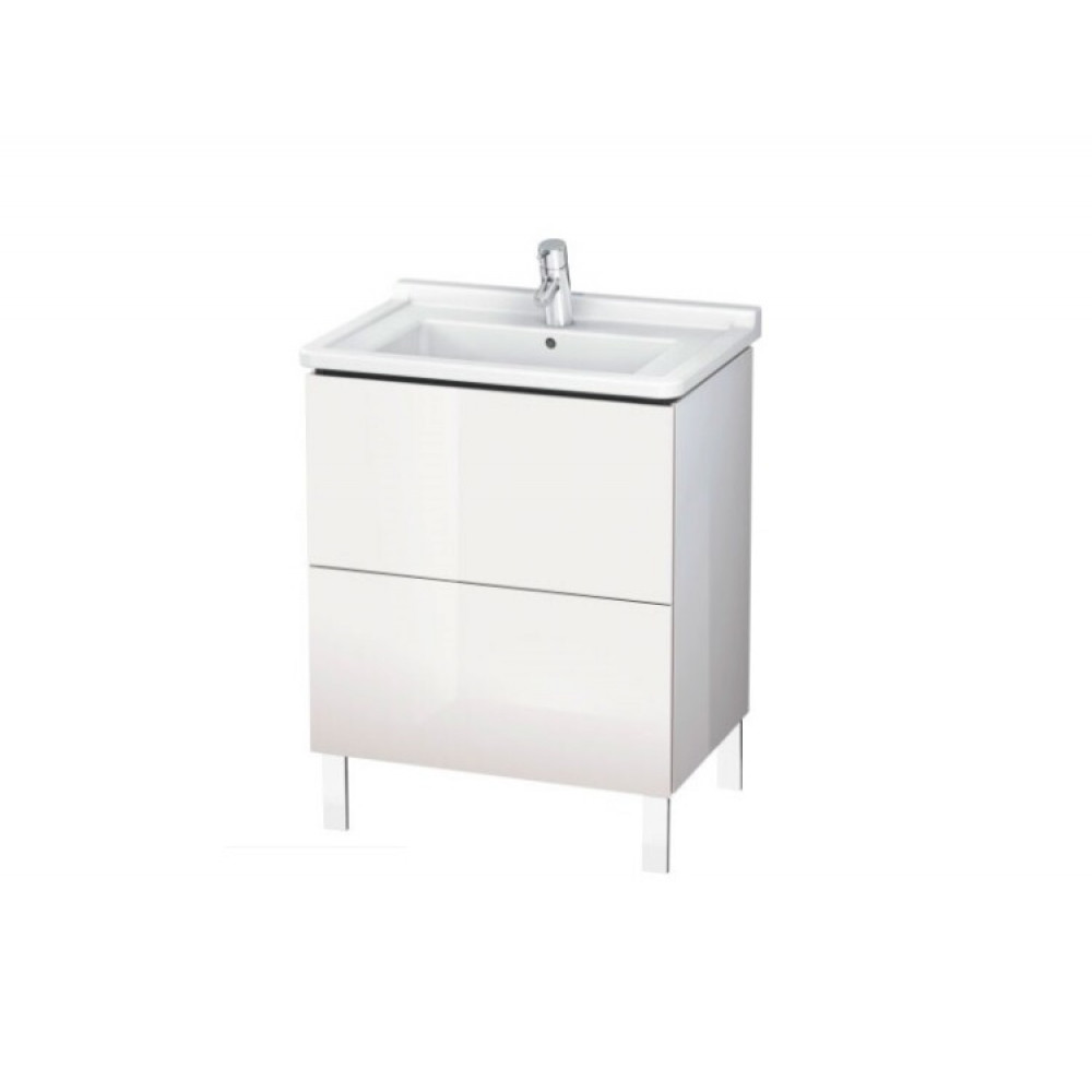Тумба под раковину, Duravit, L-Cube, шгв 670*469*712, раковина-необходимо заказать, цвет-белый глянцевый