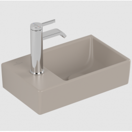 Раковина, Villeroy&Boch, Avento, шгв 360*220*90, отверстия для смесителя-1, CeramicPlus, цвет-Almond