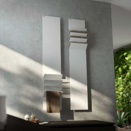 Полотенцесушитель, Antrax, Flaps A, шгв 350*145*1210, со штекером schuko, нижнее по центру, цвет-белый матовый