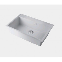 Мойка, Omoikiri, Daisen, шгв 770*510*210, отверстия для смесителя-отсутствуют, цвет-белый