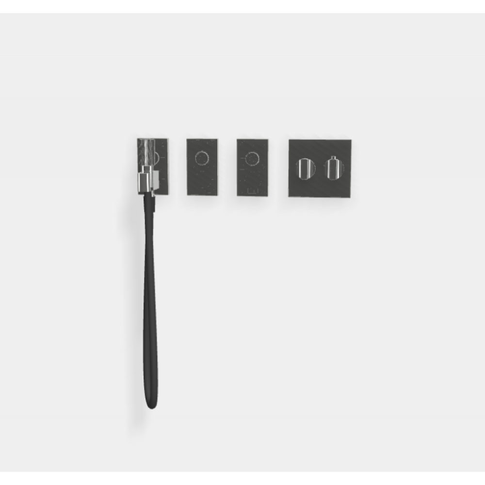 Смеситель для душа, Fima Carlo Frattini, Switch, на 3 потребителя, цвет-хром