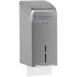 Диспенсер для туалетной бумаги, Mediclinics, шгв 116*130*252, цвет-сталь матовая