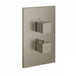 Смеситель для душа, Gessi, Rettangolo shower, на 2 потребителя, цвет-Finox Brushed Nickel