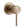 Смеситель для душа, Gessi, 316 Trame, на 1 потребитель, цвет-Warm Bronze Brushed PVD
