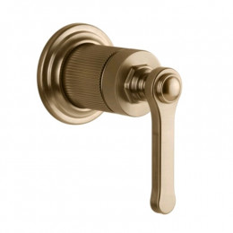 Смеситель для душа, Gessi, VENTI20, на 1 потребитель, цвет-Warm Bronze Brushed PVD