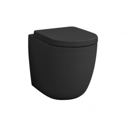 Унитаз, Artceram, File 2.0, приставной, шг 360*520, черный матовый (matt black)