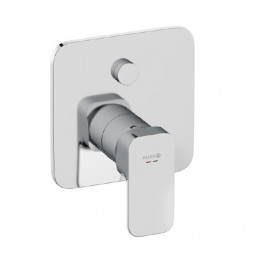 Смеситель для душа, Kludi, Renon, PUSH&SWITCH, цвет-белый матовый