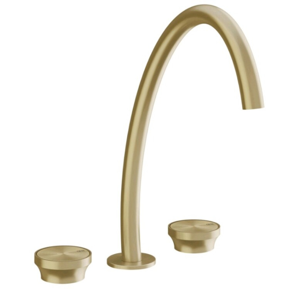Смеситель для раковины, Gessi, Origini, цвет-Brushed Brass PVD