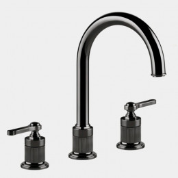 Смеситель для раковины, Gessi, VENTI20, цвет-Black Metal PVD