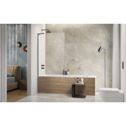 Шторка на ванну, Radaway, Modo SL PNJ II, шв 700*1500, петли-слева, цвет фурнитуры-GunMetal Brushed, цвет стекла-прозрачный, Easy Clean