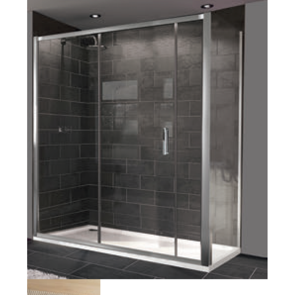 Дверь, Huppe, Design Pure, шв 1709*2000, серебро с ярким блеском, цвет стекла-прозрачный