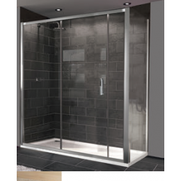 Дверь, Huppe, Design Pure, шв 1709*2000, серебро с ярким блеском, цвет стекла-прозрачный