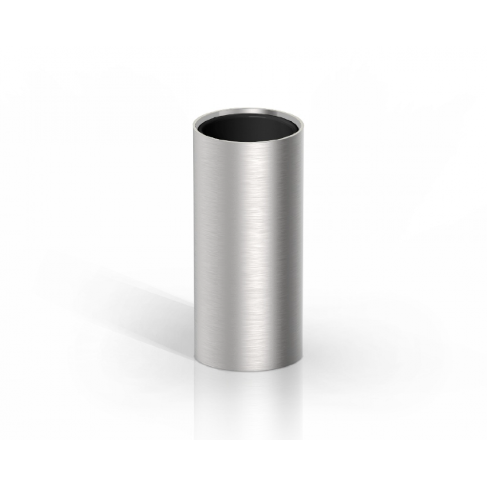 Стакан, Decor Walther, MIKADO, MK SMB, шгв 55*55*125, цвет-нержавеющая сталь матовая/черный