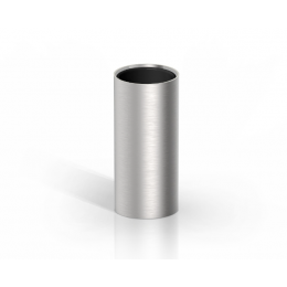 Стакан, Decor Walther, MIKADO, MK SMB, шгв 55*55*125, цвет-нержавеющая сталь матовая/черный