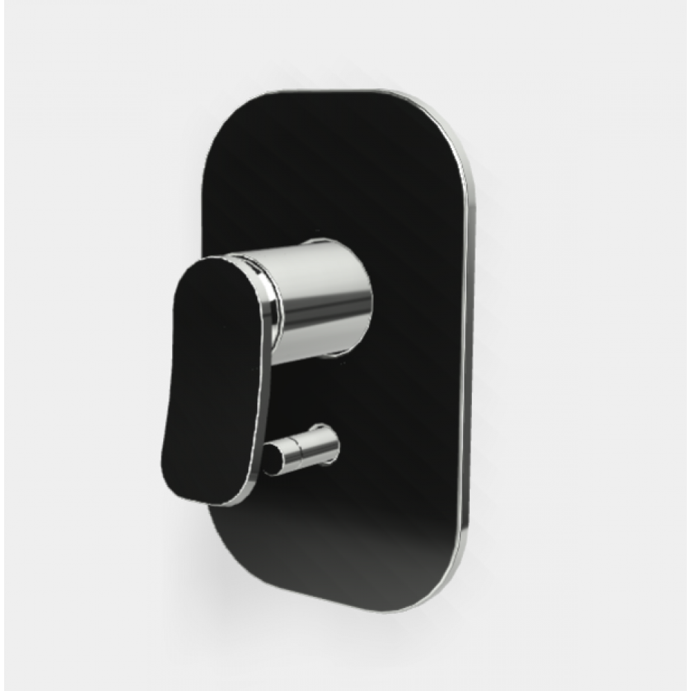 Смеситель для душа, Fima Carlo Frattini, Flo', с переключателем, цвет-хром