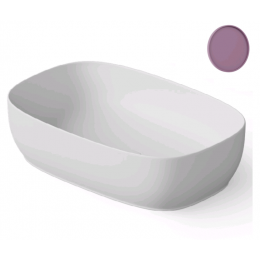 Раковина, DEA Design, Countertop basin, шгв 550*360*140, отверстия для смесителя-отсутствуют, цвет-лаванда (Lavender)