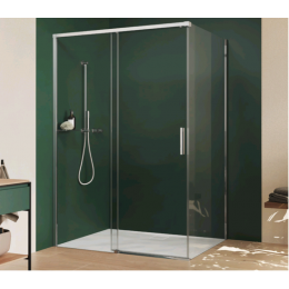 Боковая стенка, Huppe, Vita, шв 890*2000, черный, цвет стекла-прозрачный, Anti-Plaque