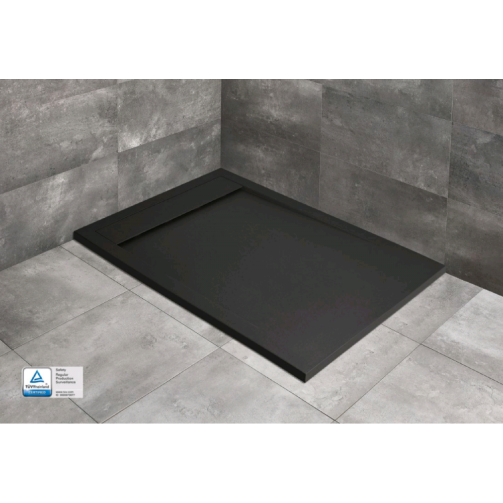 Душевой поддон, Radaway, Teos F, шгв 1600*900*30, с антислипом, цвет-чёрный
