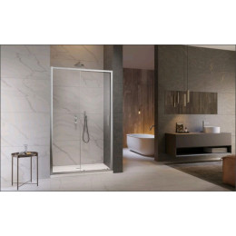 Дверь, Radaway, Premium Pro DWJ, шв 1100*2000, петли-слева, хром, цвет стекла-прозрачный, Easy Clean