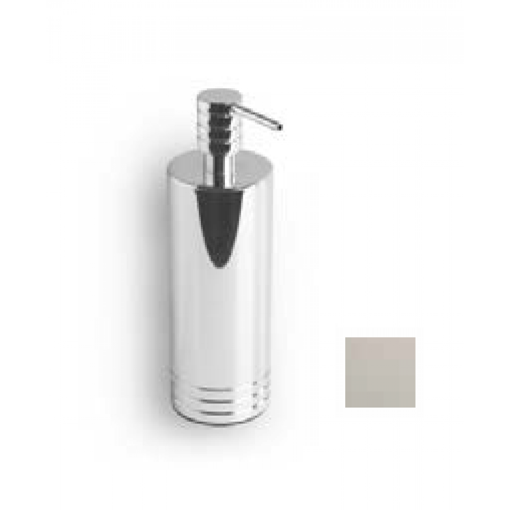 Дозатор для жидкого мыла, Bertocci, Officina 04, шгв 60*60*190, цвет дозатора/колбы-Brushed Nicke