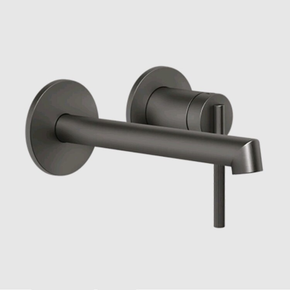 Смеситель для ванны и душа, Gessi, Ingranaggio, цвет-Black Metal Brushed PVD