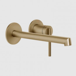 Смеситель для раковины, Gessi, Ingranaggio, цвет-Warm Bronze Brushed PVD