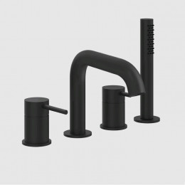 Смеситель для ванны и душа, Gessi, 316 Bath-Shower, цвет-черный матовый