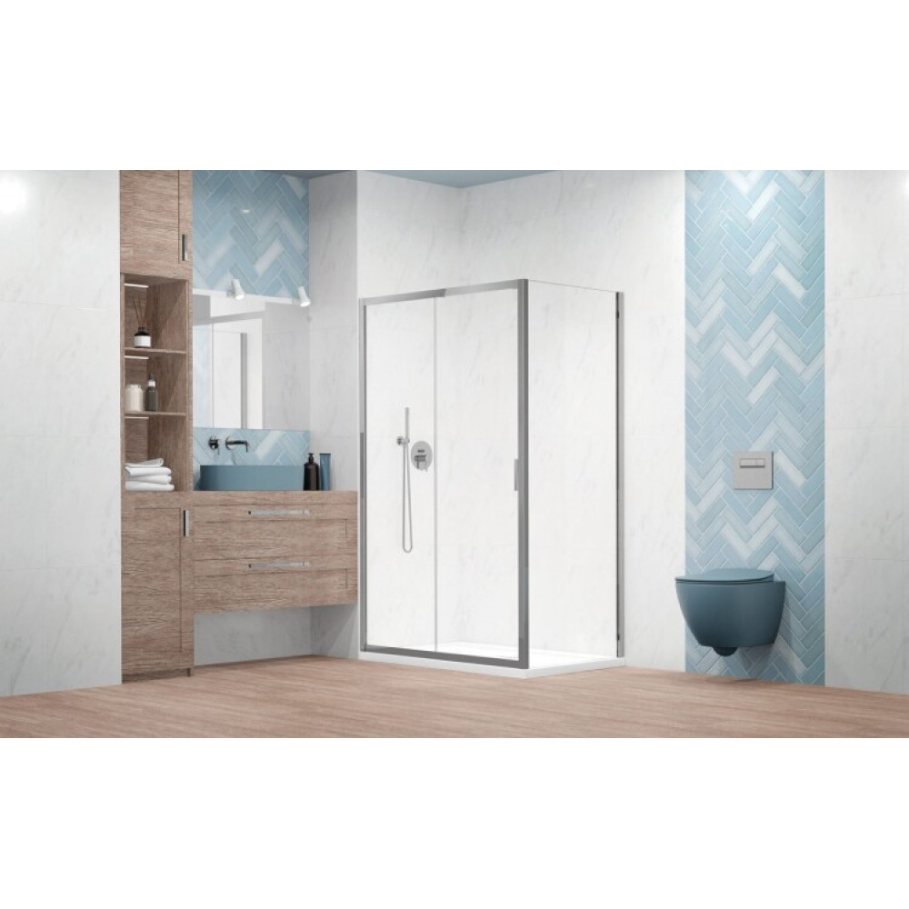 Боковая стенка, Radaway, Alienta DWJ+S, шв 800*1900, хром, цвет стекла-прозрачный, Easy Clean