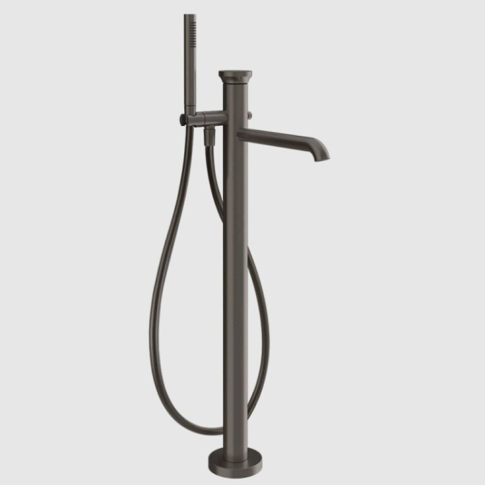 Смеситель для ванны и душа, Gessi, Origini, цвет-Black Metal Brushed PVD