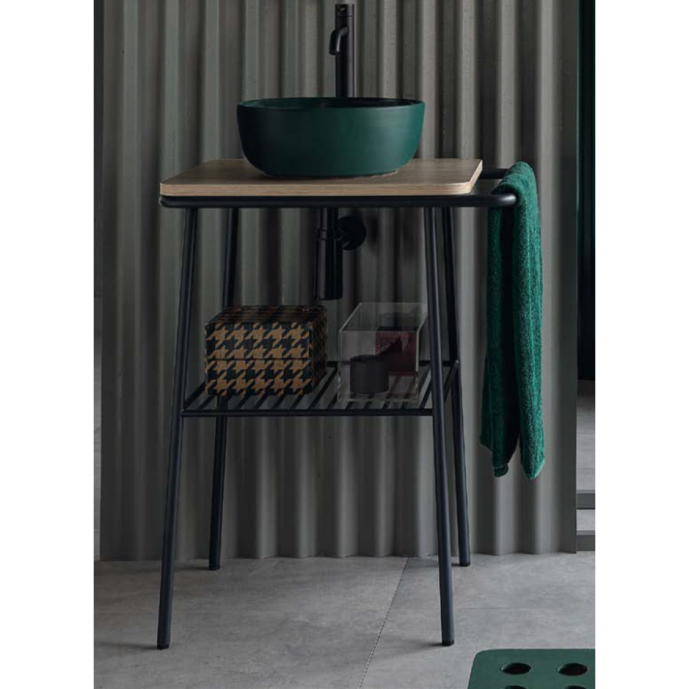 Консоль, Scarabeo, Fuji, шгв 590*440*750, цвет-черный матовый