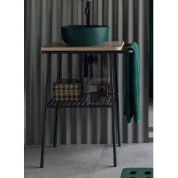 Консоль, Scarabeo, Fuji, шгв 590*440*750, цвет-черный матовый