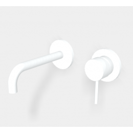 Смеситель для раковины, Fima Carlo Frattini, Spillo Up, цвет-белый матовый