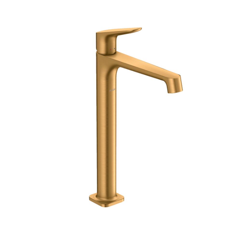 Смеситель для раковины, Hansgrohe, Axor Citterio M, цвет-шлифованное золото