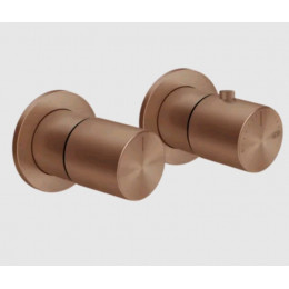 Смеситель для душа, Gessi, Habito Bath-Shower, на 3 потребителя, цвет-Copper Brushed PVD