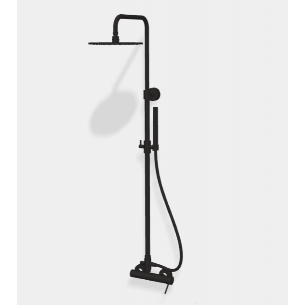 Душевая стойка, Fima Carlo Frattini, Shower column, цвет-черный матовый