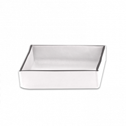 Лоток, Decor Walther, Nappa TAB S, шгв 170*170*45, цвет-белоснежный