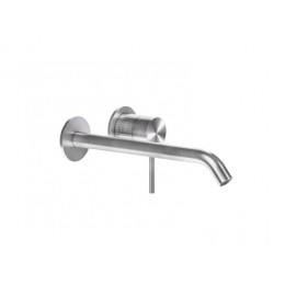 Смеситель для раковины, Gessi, Meccanica, цвет-Steel Brushed