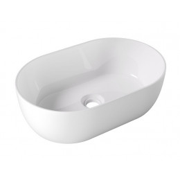 Раковина, Alice, Unica, шгв 550*350*170, отверстия для смесителя-отсутствуют, Aliglaze+, цвет-белый