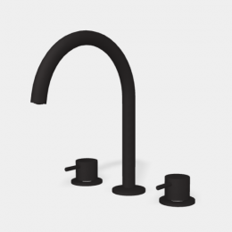 Смеситель для раковины, Fima Carlo Frattini, Spillo Up, цвет-черный матовый