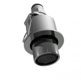 Микродуш, Fima Carlo Frattini, Waterdot, Texture P, скрытый с пружинным креплением, тип струи-туман (Myst), цвет-хром чёрный