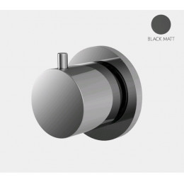 Вентиль, Fima Carlo Frattini, Flo', переключающий (дивертор), 1/2". цвет-чёрный матовый