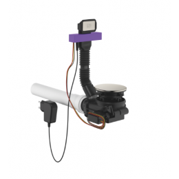 Слив-перелив, Dornbracht, для кухонных моек, длина троса, мм-231, цвет накладки-сталь