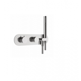 Смеситель для душа, Carimali, Race, на 2 потребителя, цвет-черный матовый