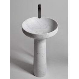 Раковина, DEA Design, Venezia, шгв 500*500*850, отверстия для смесителя-отсутствуют, цвет-Statuario White