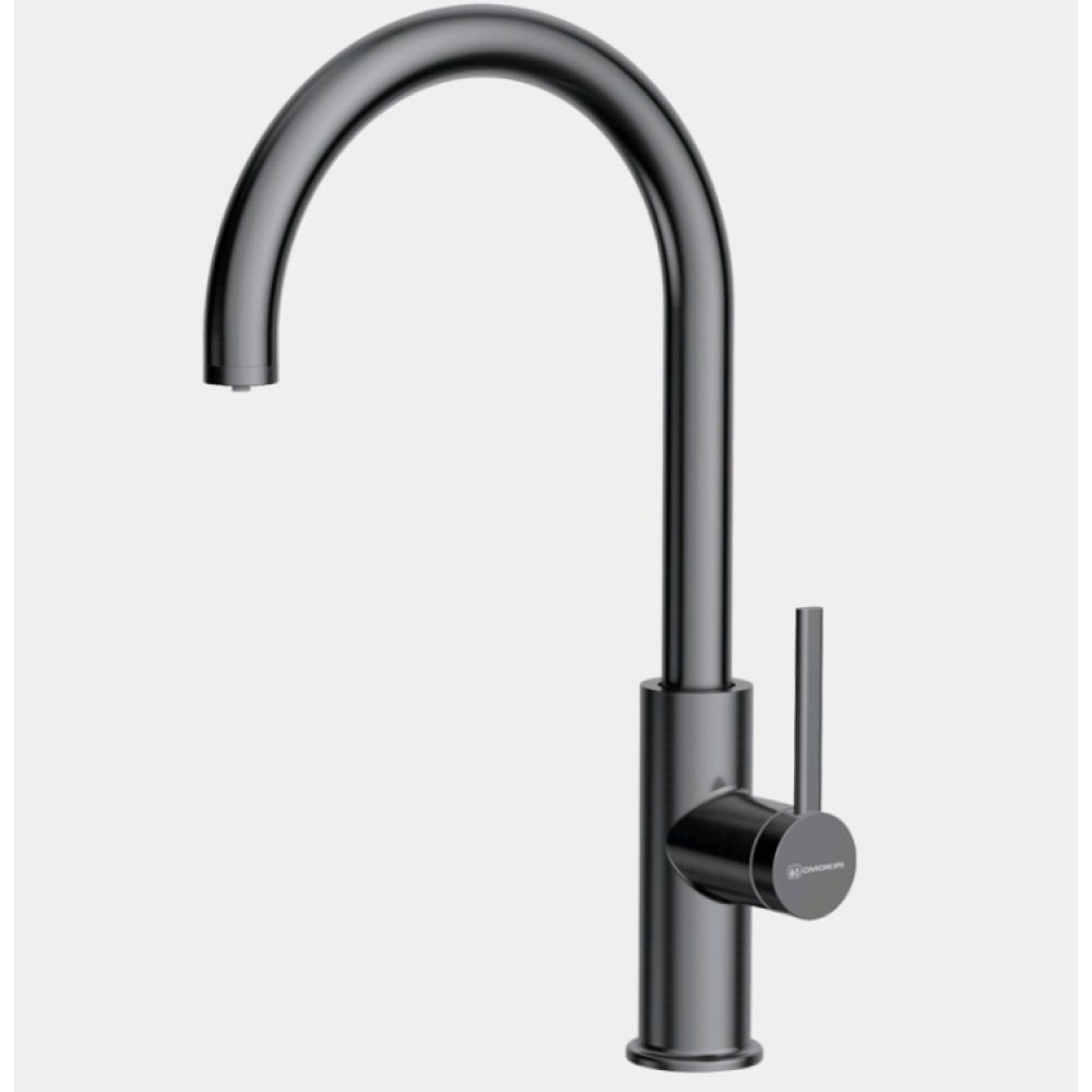 Смеситель для кухни, Omoikiri, Okawa 2 Plus, цвет-сталь вороненая