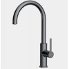 Смеситель для кухни, Omoikiri, Okawa 2 Plus, цвет-сталь вороненая